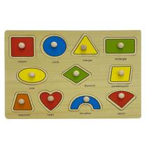 Quebra-Cabeça Encaixe Divertido com Pinos Formas