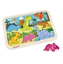 Quebra-cabeça Encaixe Formas Dinossauros