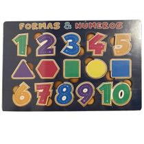 Quebra-Cabeça Encaixe Formas E Números Brinquedo Pedagógico Quebra-Cabeça Encaixe Formas E Números Brinquedo Pedagógico