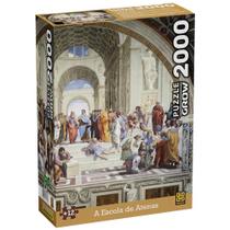 Quebra cabeca escola de atenas 2000 pecas grow