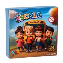 Quebra Cabeça - Escola/Parque 24 Peças em MDF - IOB