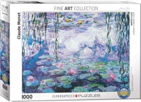 Quebra-Cabeça EuroGraphics - 1000 Peças - Waterlilies de Claude Monet Quebra-Cabeça EuroGraphics - 1000 Peças - Waterlilies de Claude Monet