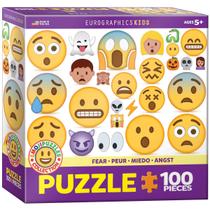 Quebra-cabeça EuroGraphics Fear Emoji 100 peças Quebra-cabeça EuroGraphics Fear Emoji 100 peças