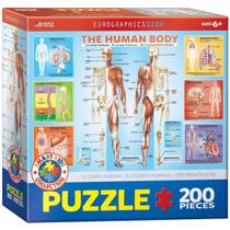 Quebra-cabeça EuroGraphics Human Body 200 peças para crianças Quebra-cabeça EuroGraphics Human Body 200 peças para crianças