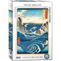 Quebra-cabeça EuroGraphics Naruto Whirlpool de Utagawa Hiroshige 1000 peças Quebra-cabeça EuroGraphics Naruto Whirlpool de Utagawa Hiroshige 1000 peças