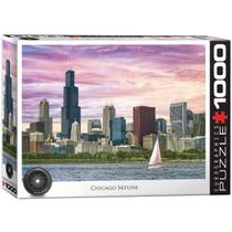 Quebra-cabeça EuroGraphics Skyline de Chicago 1000 Peças 49x67 cm Quebra-cabeça EuroGraphics Skyline de Chicago 1000 Peças 49x67 cm