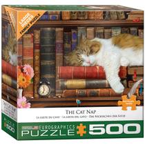 Quebra-cabeça EuroGraphics The Cat Nap 500 peças