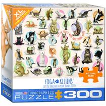 Quebra-cabeça EuroGraphics Yoga Kittens 500 peças Quebra-cabeça EuroGraphics Yoga Kittens 500 peças