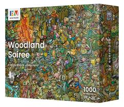 Quebra-cabeça Evermade Woodland Soiree 1000 peças com mensagem oculta