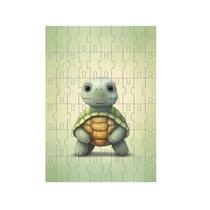 Quebra-cabeça Exclusivo Animais Fofinhos Tartaruga de 60 peças