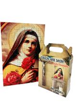 Quebra-cabeça Exclusivo Santa Terezinha de 60 peças + Terço para rezar