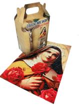 Quebra-cabeça Exclusivo Sta Terezinha 60 pçs + Terço p/rezar