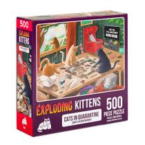 Quebra-Cabeça Exploding Kittens Cats in Quarantine - 500 Peças