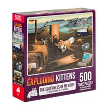 Quebra-cabeça Exploding Kittens Slothness of Memory 500 peças Quebra-cabeça Exploding Kittens Slothness of Memory 500 peças