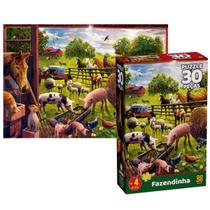 Quebra Cabeça Fazendinha 30 Peças Infantil Grow