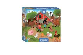 Quebra-cabeça Fazendinha 30 peças madeira