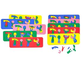 Quebra Cabeça FERRAMENTA Jogo brinquedo Eva Crianças Adultos