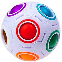 Quebra-cabeça Fidget Toy CuberSpeed Rainbow Ball Magic Cube Quebra-cabeça Fidget Toy CuberSpeed Rainbow Ball Magic Cube