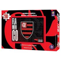 Quebra Cabeça Flamengo Brasão Mengão Rubro Negro 200 Peças