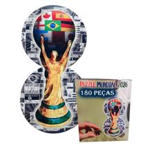 Quebra-cabeça forma infinito Taça Copa Mundial mdf 180 peças