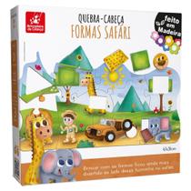 Quebra Cabeça Formas Safari 1504 - Brincadeira de Criança