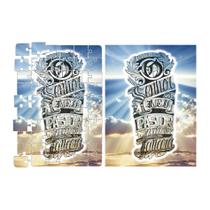 Quebra Cabeça Frase Senhor é Meu Pastor c/ 60 pçs