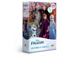 Quebra cabeça Frozen 200 peças Anna Else Olaf Kristoff