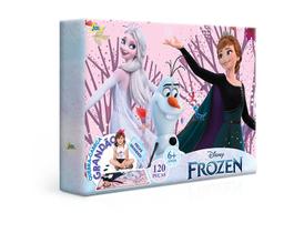 Quebra Cabeça Frozen Disney 120 Peças Grandes Toyster