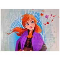 Quebra Cabeça Frozen Elsa Anna Olaf Brincar Neve Disney 63Pç