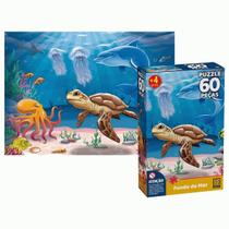 Quebra Cabeça Fundo do Mar 60 Peças Infantil Grow Quebra Cabeça Fundo do Mar 60 Peças Infantil Grow