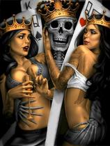 Quebra-cabeça FYMOMA Skull King, carta de baralho de 1000 peças Quebra-cabeça FYMOMA Skull King, carta de baralho de 1000 peças