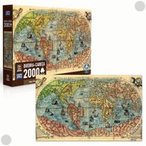 Quebra Cabeça Game Office Mapa Mundi Com 2000 Peças 003235 - Toyster
