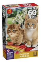 Quebra Cabeça Gatinhos Fofinhos 60 Peças - Grow 04074 Quebra Cabeça Gatinhos Fofinhos 60 Peças - Grow 04074
