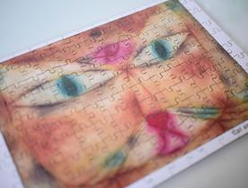 Quebra-cabeça Gato com passarinho 150 peças de Paul Klee Quebra-cabeça Gato com passarinho 150 peças de Paul Klee