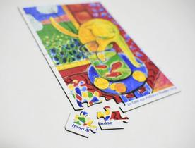 Quebra-cabeça Gato com peixes 60 peças 20cx30cm Pintura de Henri Matisse