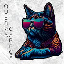 Quebra-Cabeça Gato de Óculos, Felino Estiloso 4. Formatos Especiais. Ilustrações Exclusivas