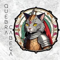 Quebra-Cabeça Gato Samurai, Felino de Honra. Formatos Especiais. Gatos Ilustrações Exclusivas - Bulegodego