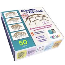 Quebra-cabeça Geométrico Edulig Linha Da Vinci - Cúpulas auto sustetáveis de Da Vinci 5 modelos - 50 peças madeira mdf
