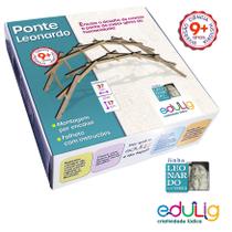 Quebra-cabeça Geométrico Edulig Linha Da Vinci - Ponte Leonardo auto sustentável - 21 peças madeira