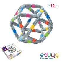 Quebra-cabeça Geométrico Edulig Puzzle 3D Bola 4 - 36 peças e conexões - sólido de arquimedes cuboctaedro