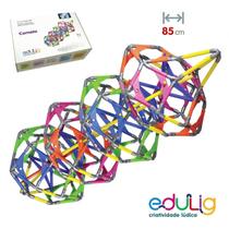 Quebra-cabeça Geométrico Edulig Puzzle 3D Cometa - 182 peças e conexões de puro desafio - 85 cm de comprimento