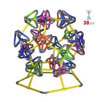 Quebra-cabeça Geométrico Edulig Puzzle 3D Satélite - 225 peças e conexões