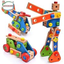 Quebra-cabeça geométrico Toy Cartoon Nut Combination 70 unidades