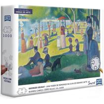 Quebra cabeca georges seurat uma tarde de domingo na ilha de grande jatte 1000 pecas toyster