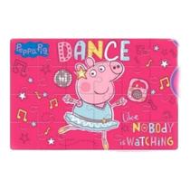 Quebra cabeça gigante 24 peças peppa pig bailarina - mimo toys 2106