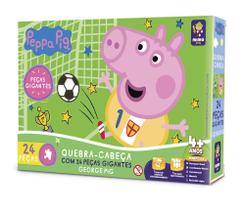Quebra Cabeça Gigante 24pç - George Jogando Futebol - Peppa Pig