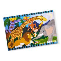 Quebra-Cabeça Gigante do Safari Melissa & Doug (24 Peças, 2x3 Pés)