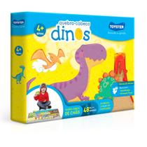 Quebra cabeça gigante dos dinossauros 48 peças 4 anos Quebra cabeça gigante dos dinossauros 48 peças 4 anos