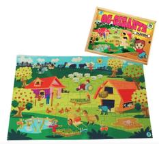 QUEBRA CABEÇA GIGANTE FAZENDA c/ 96 pçs