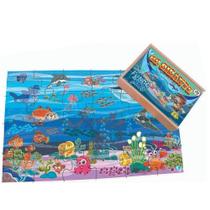 Quebra cabeça gigante FUNDO DO MAR - 60 peças Simque Quebra cabeça gigante FUNDO DO MAR - 60 peças Simque
